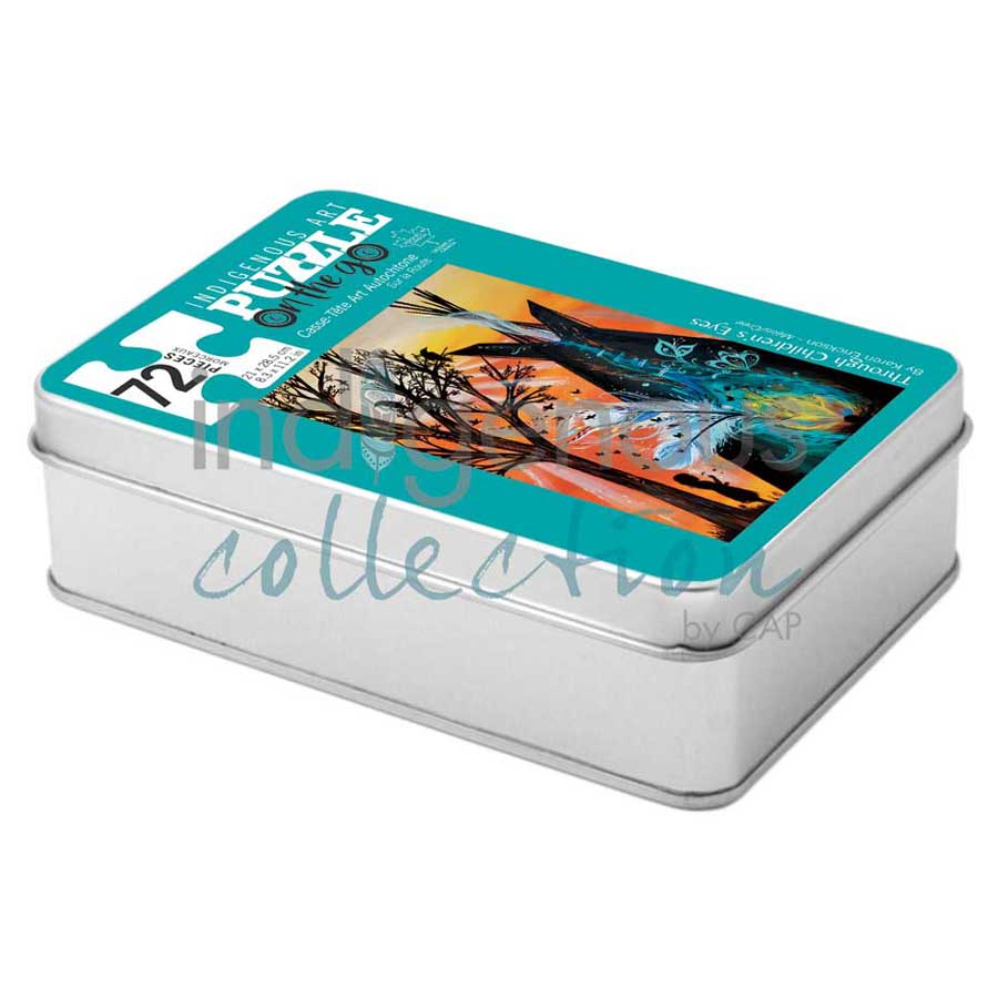 Through Children's Eyes Puzzle - On The Go - 72 Pcs by artist Karen Erickson. Indigenous Collection.