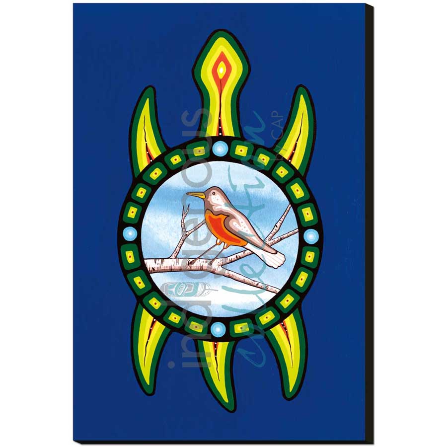 Bird Clan by artist Jeffrey Red George - Ojibway. Indigenous Collection
