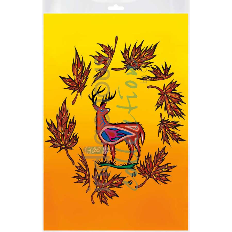 October Harvest by artist Jeffrey Red George - Ojibway. Indigenous Collection