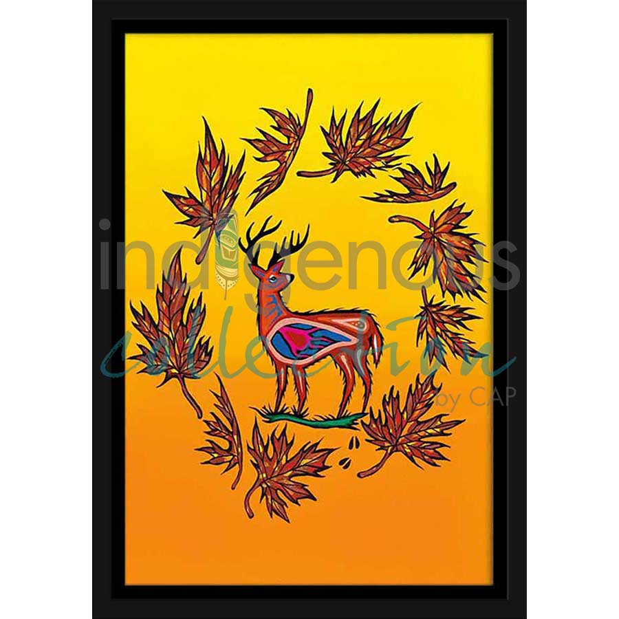 October Harvest by artist Jeffrey Red George - Ojibway. Indigenous Collection