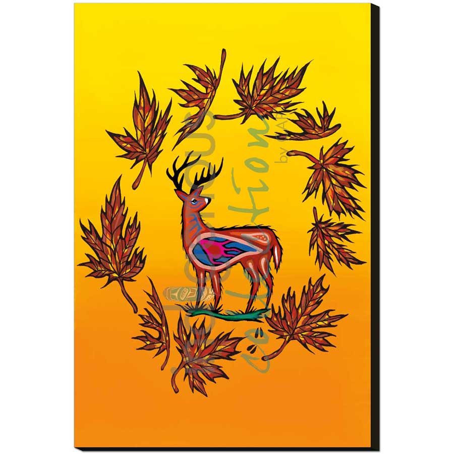 October Harvest by artist Jeffrey Red George - Ojibway. Indigenous Collection