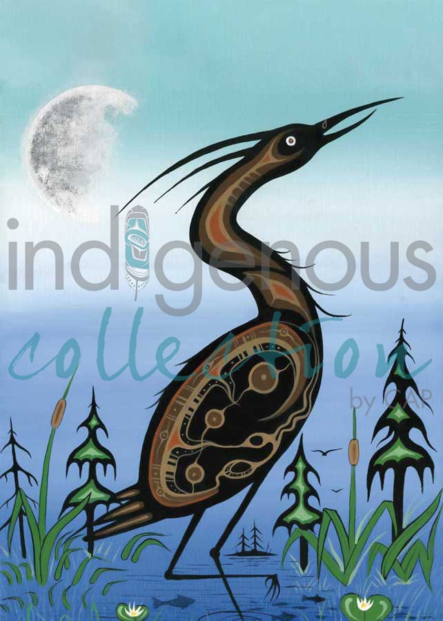 Blue Heron by artist Jeffrey Red George