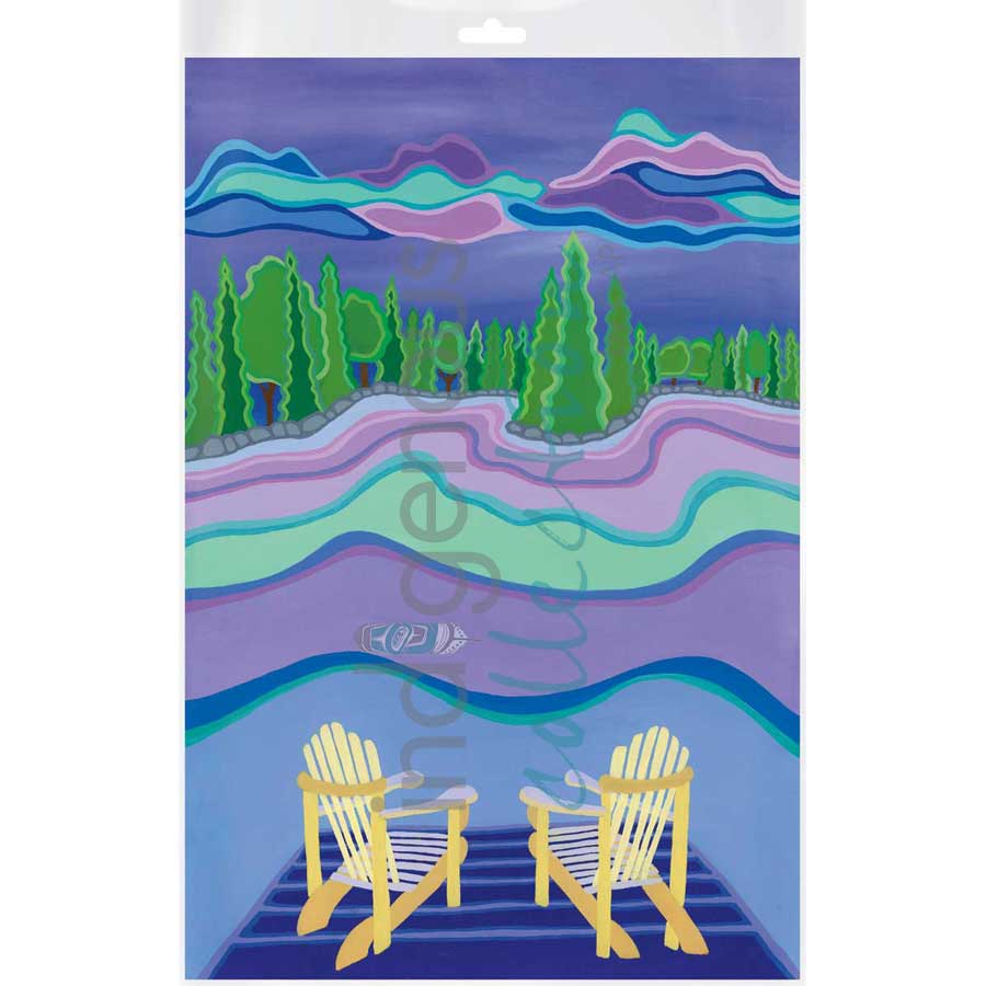 Lakeside Dreams for Two by artist Patrick Hunter - Ojibway. Indigenous Collection