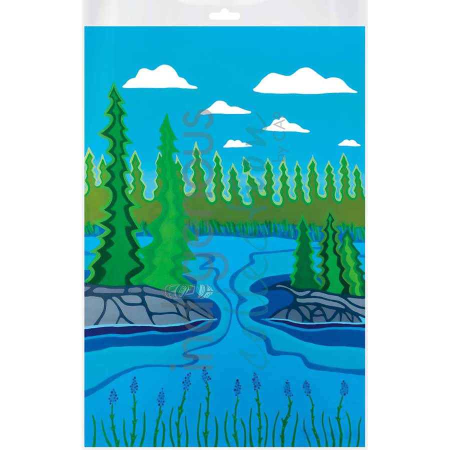 Afternoon River Vibes by artist Patrick Hunter - Ojibway. Indigenous Collection
