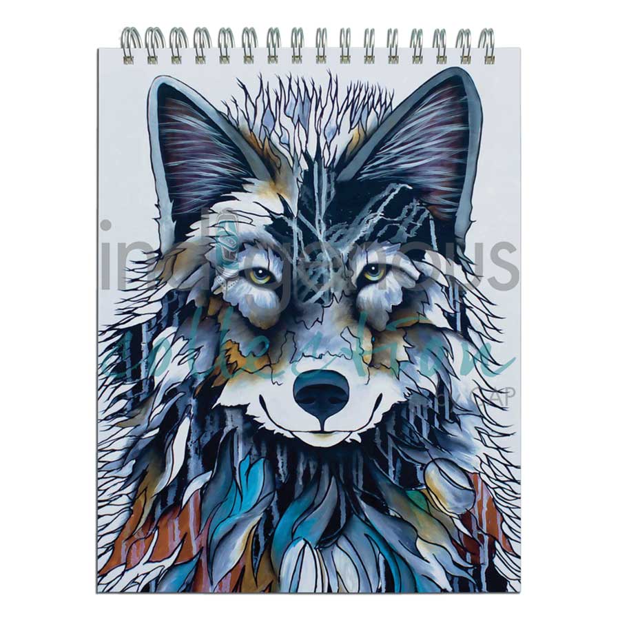 Kenai aka Shadow Sketchbook by artist Micqaela Jones. Indigenous Collection.