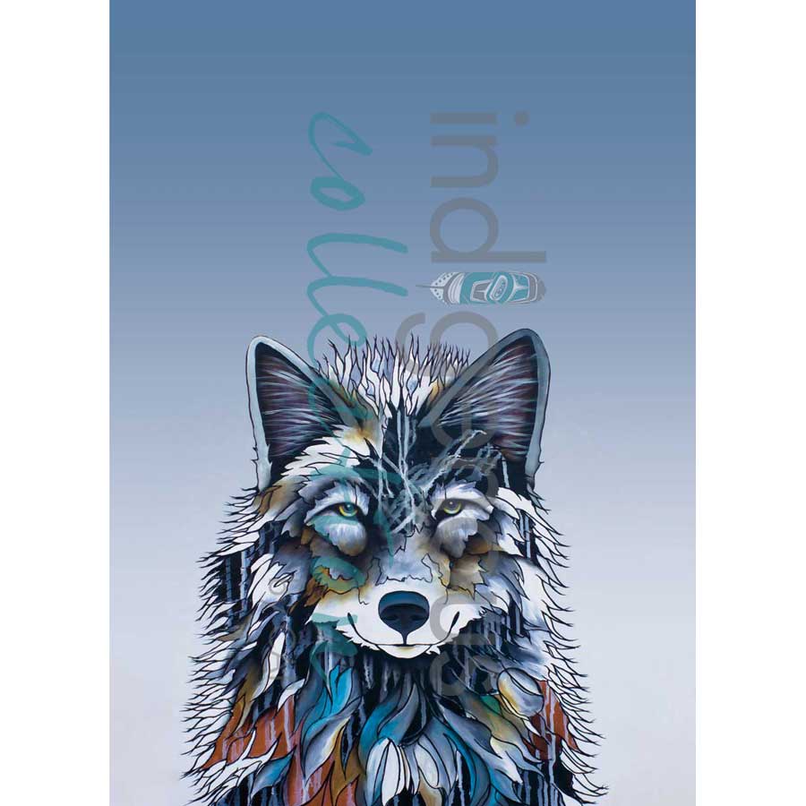 Kenai aka Shadow Tea Towel by artist Micqaela Jones