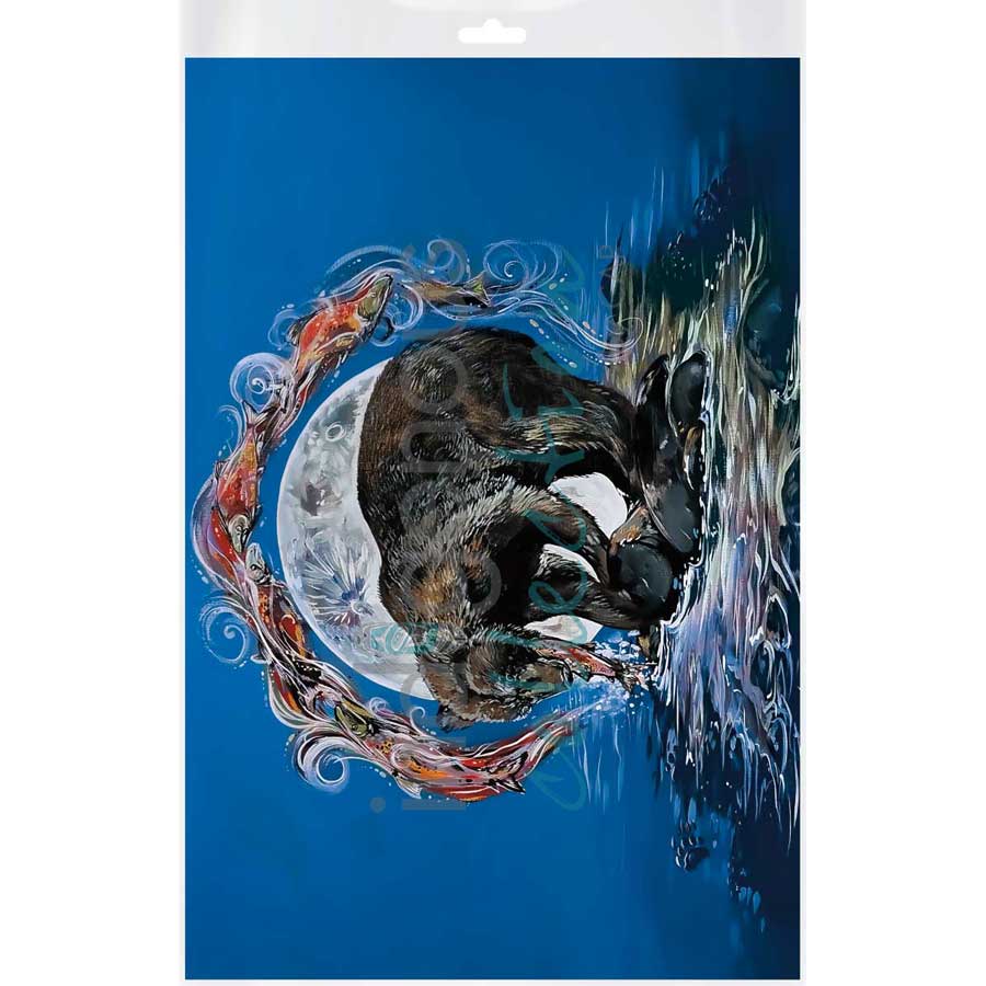 Grizzled Salmon by artist Carla Joseph - Métis/Cree. Indigenous Collection