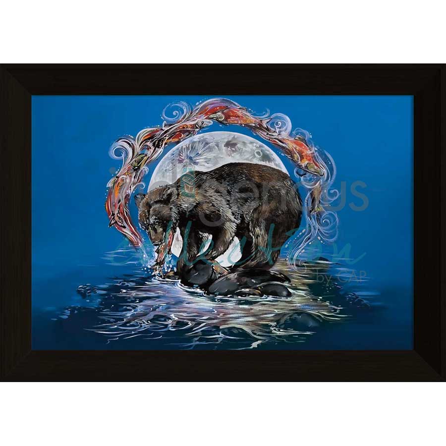 Grizzled Salmon by artist Carla Joseph - Métis/Cree. Indigenous Collection