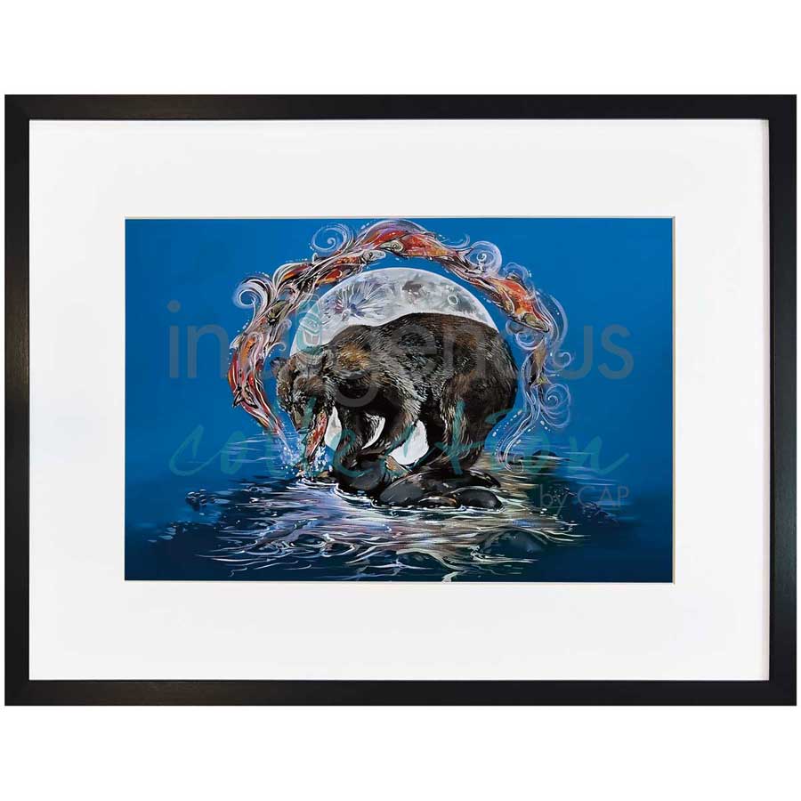 Grizzled Salmon by artist Carla Joseph - Métis/Cree. Indigenous Collection