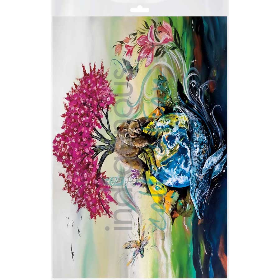 Love Earth by artist Carla Joseph - Métis/Cree. Indigenous Collection