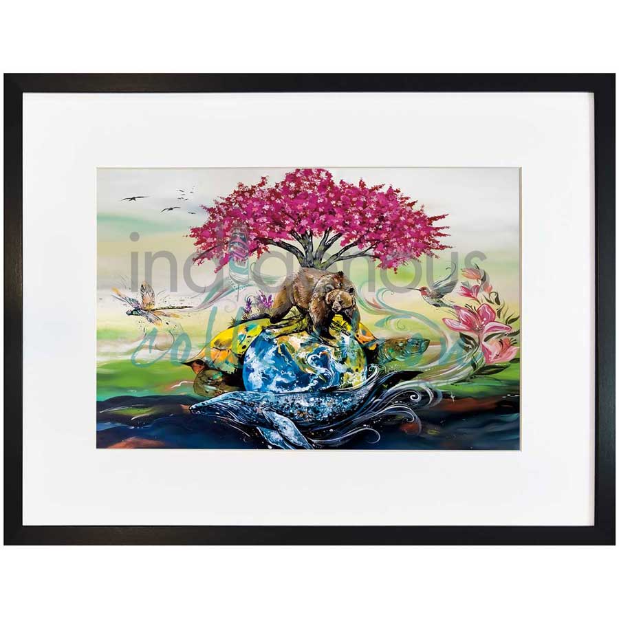 Love Earth by artist Carla Joseph - Métis/Cree. Indigenous Collection