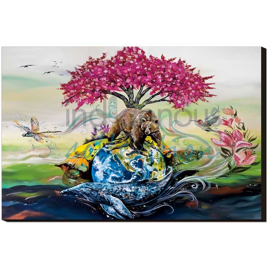 Love Earth by artist Carla Joseph - Métis/Cree. Indigenous Collection