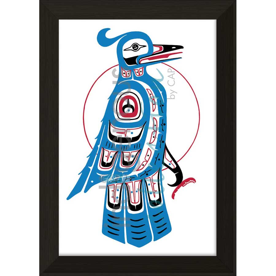 Blue Jay by artist Stephanie Kewistep - Saulteaux . Indigenous Collection