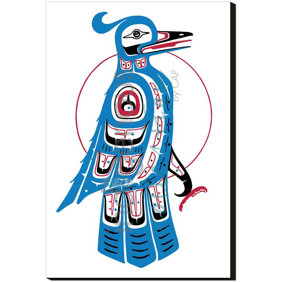 Blue Jay by artist Stephanie Kewistep - Saulteaux . Indigenous Collection