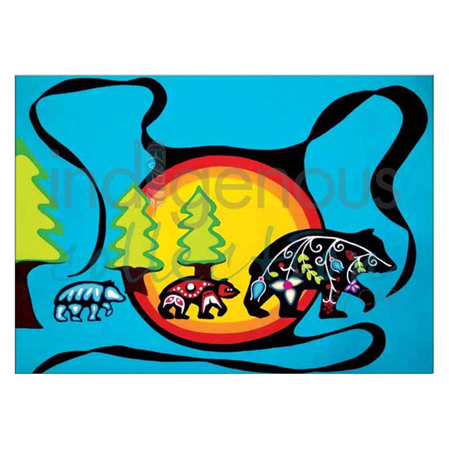 3 Spirit Bears Canvas Prints