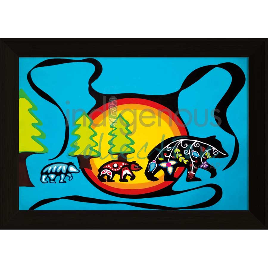 3 Spirit Bears by artist Shana Yellow Calf - Northern Arapaho. Indigenous Collection