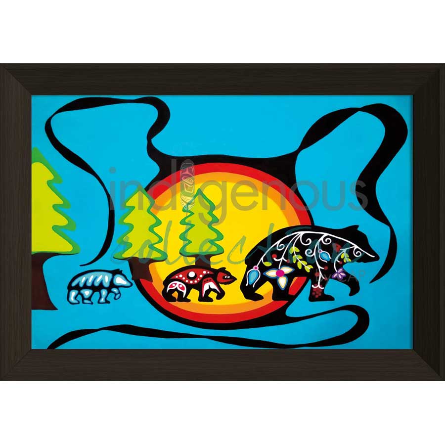 3 Spirit Bears by artist Shana Yellow Calf - Northern Arapaho. Indigenous Collection