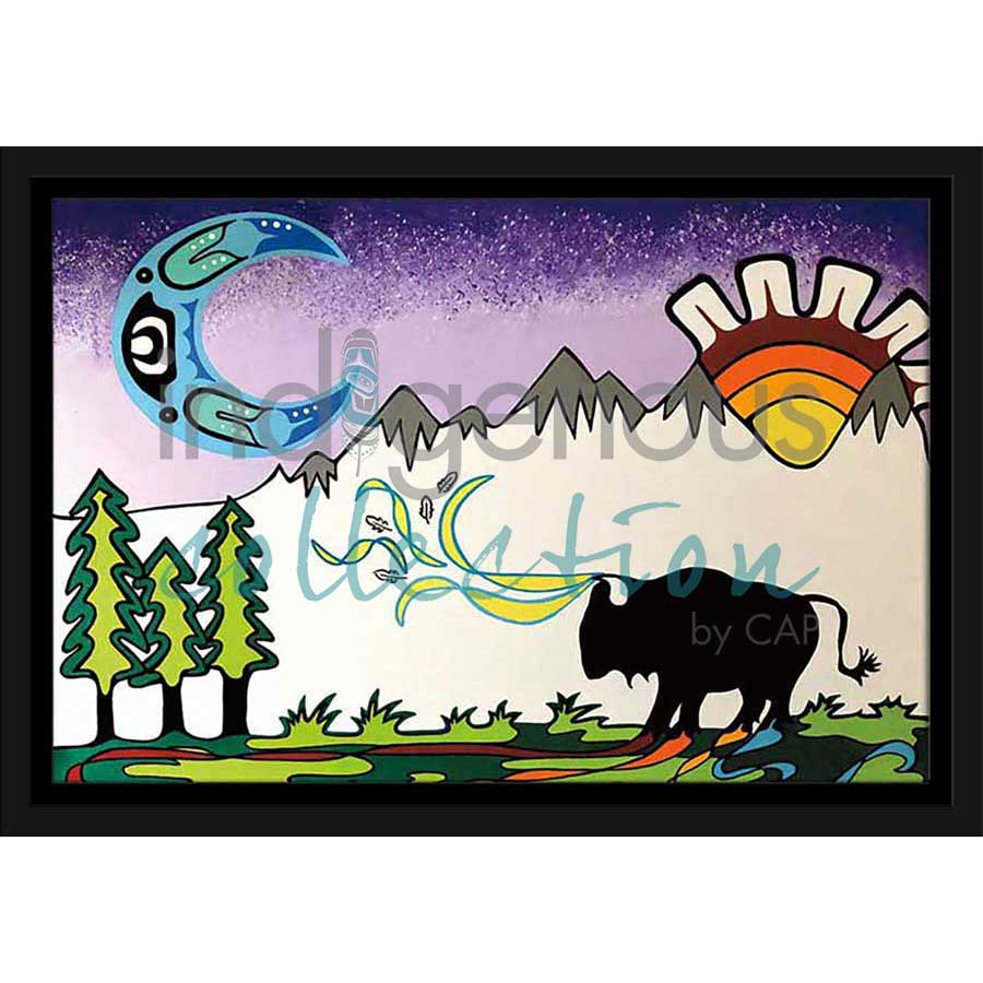 Sun Moon Spirit by artist Shana Yellow Calf - Northern Arapaho. Indigenous Collection