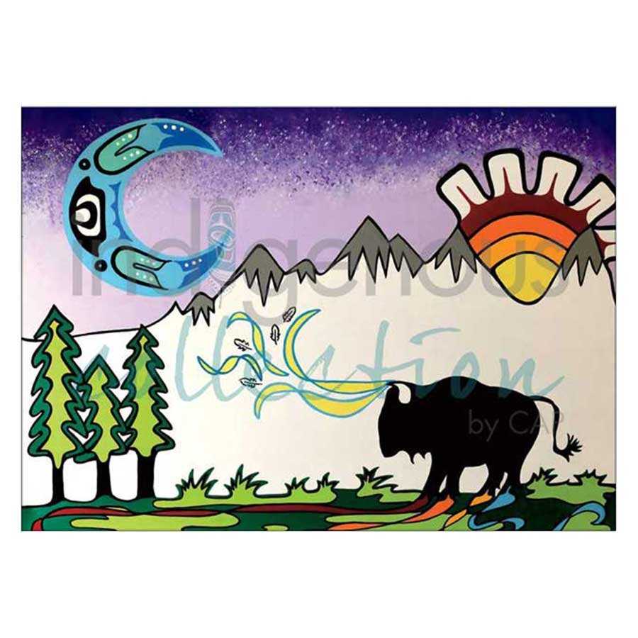 Sun Moon Spirit Canvas Prints