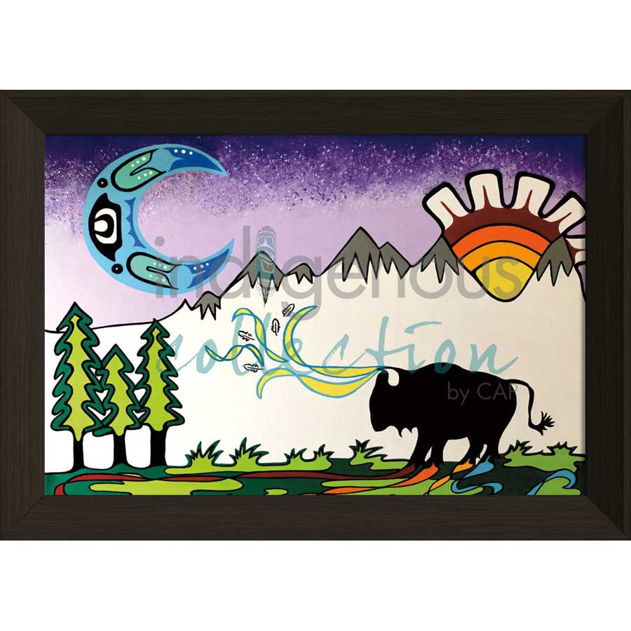 Sun Moon Spirit by artist Shana Yellow Calf - Northern Arapaho. Indigenous Collection