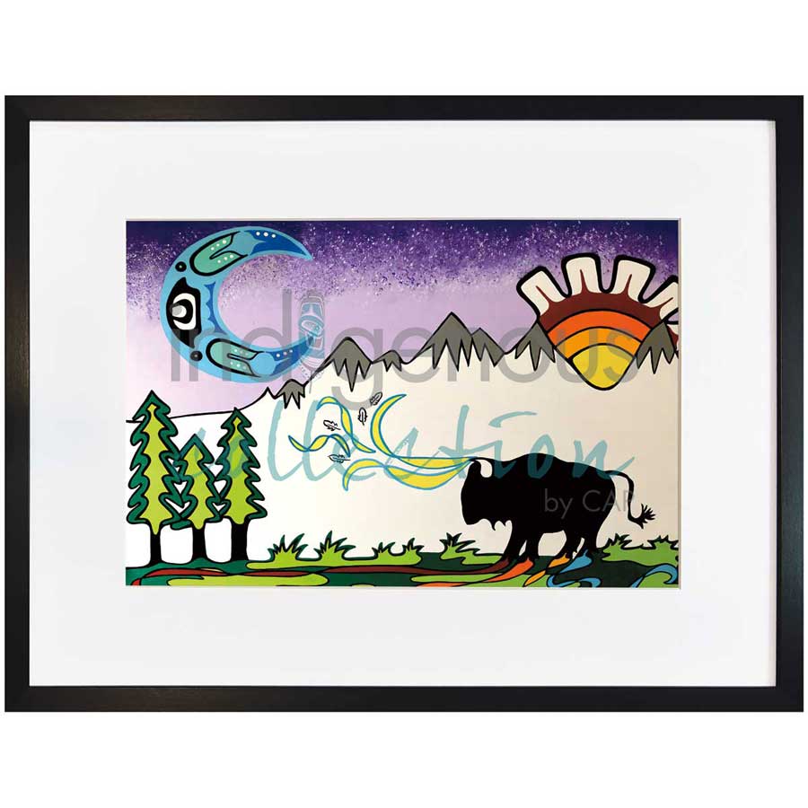 Sun Moon Spirit by artist Shana Yellow Calf - Northern Arapaho. Indigenous Collection