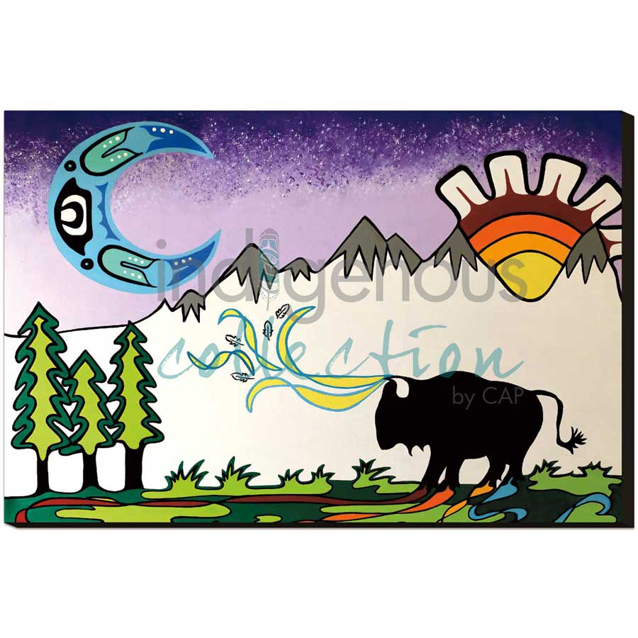 Sun Moon Spirit by artist Shana Yellow Calf - Northern Arapaho. Indigenous Collection