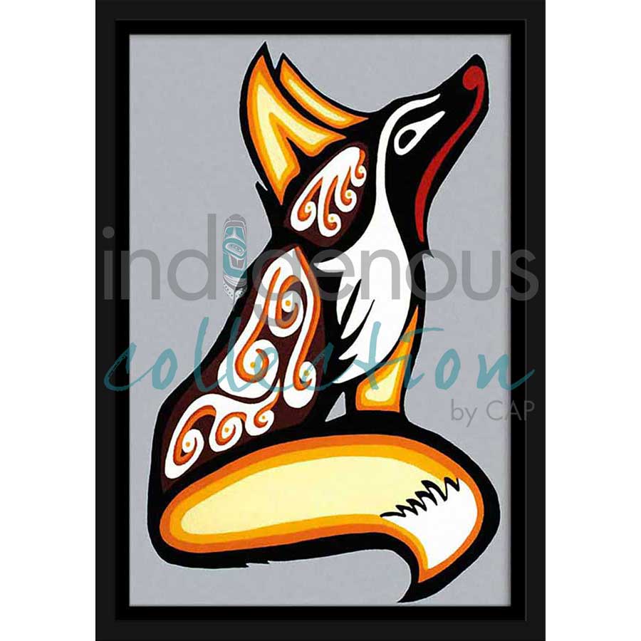 Fox by artist Shana Yellow Calf - Northern Arapaho. Indigenous Collection