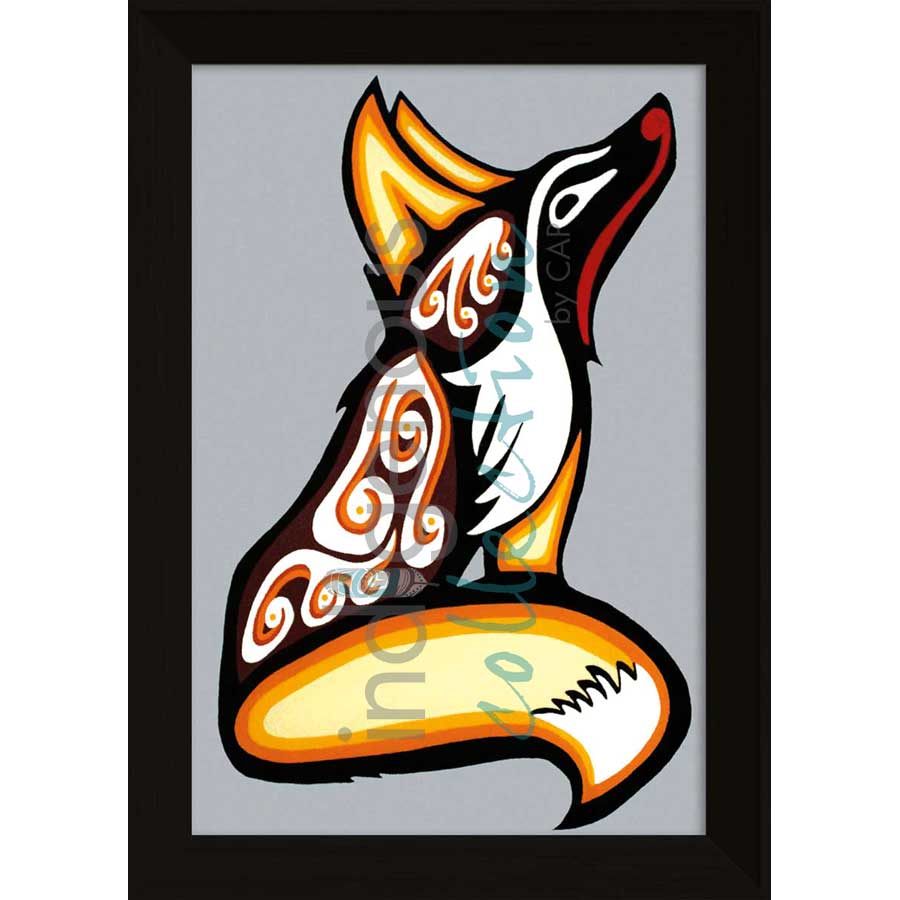 Fox by artist Shana Yellow Calf - Northern Arapaho. Indigenous Collection