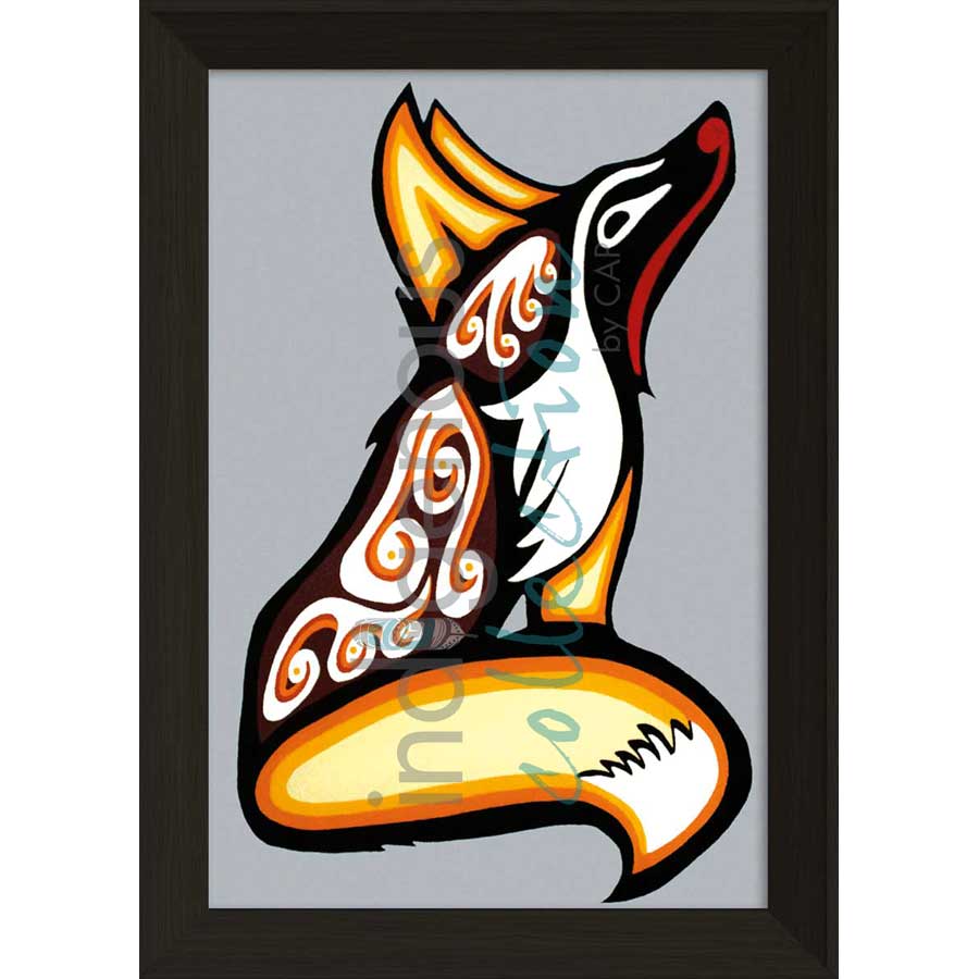Fox by artist Shana Yellow Calf - Northern Arapaho. Indigenous Collection