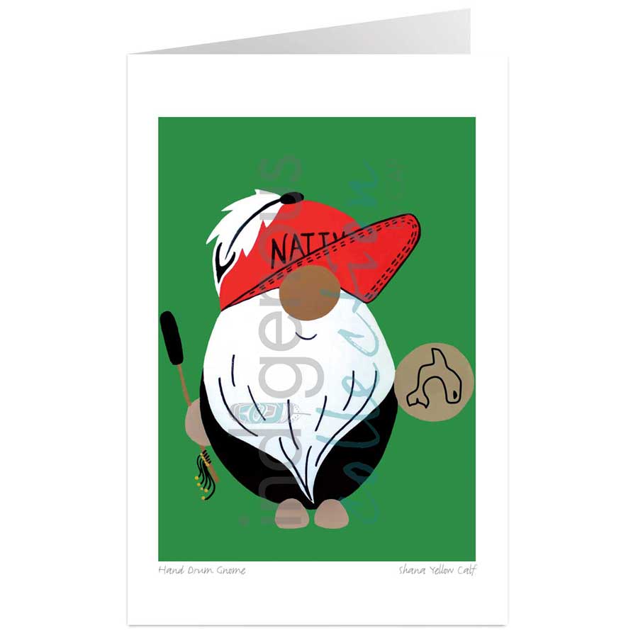 Hand Drum Gnome by artist Shana Yellow Calf