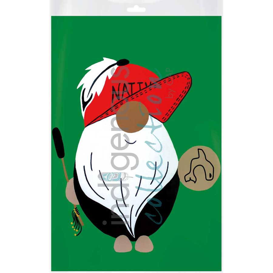 Hand Drum Gnome by artist Shana Yellow Calf - Northern Arapaho. Indigenous Collection