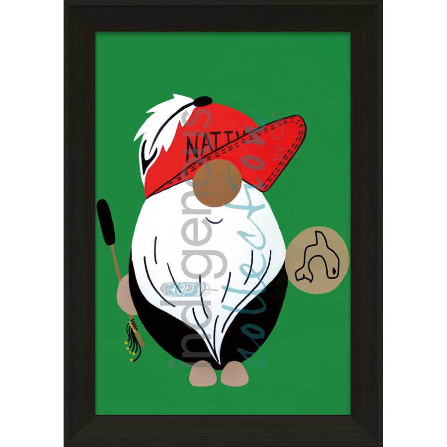 Hand Drum Gnome by artist Shana Yellow Calf - Northern Arapaho. Indigenous Collection