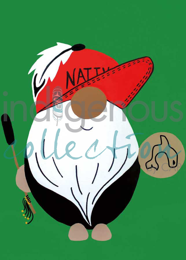 Hand Drum Gnome by artist Shana Yellow Calf