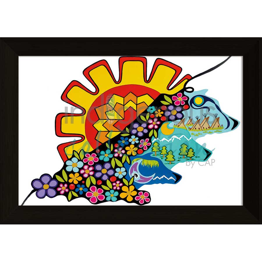 Seasons by artist Shana Yellow Calf - Northern Arapaho. Indigenous Collection