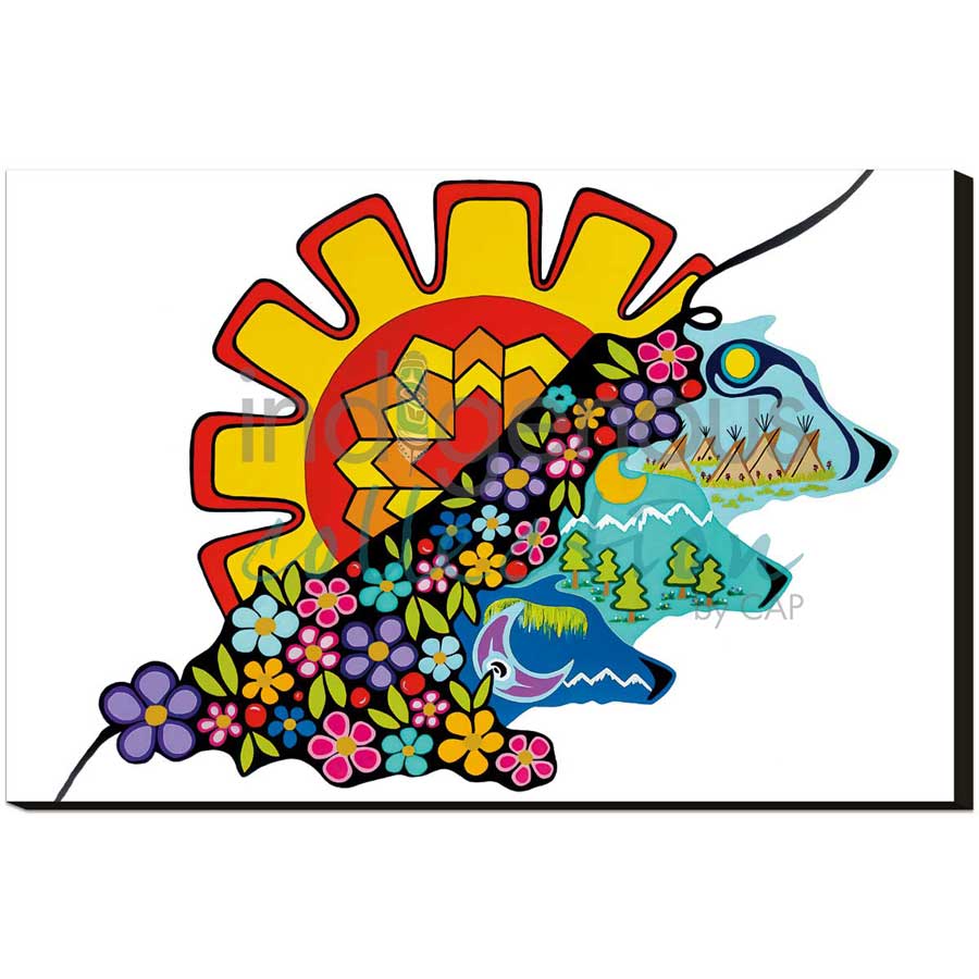 Seasons by artist Shana Yellow Calf - Northern Arapaho. Indigenous Collection