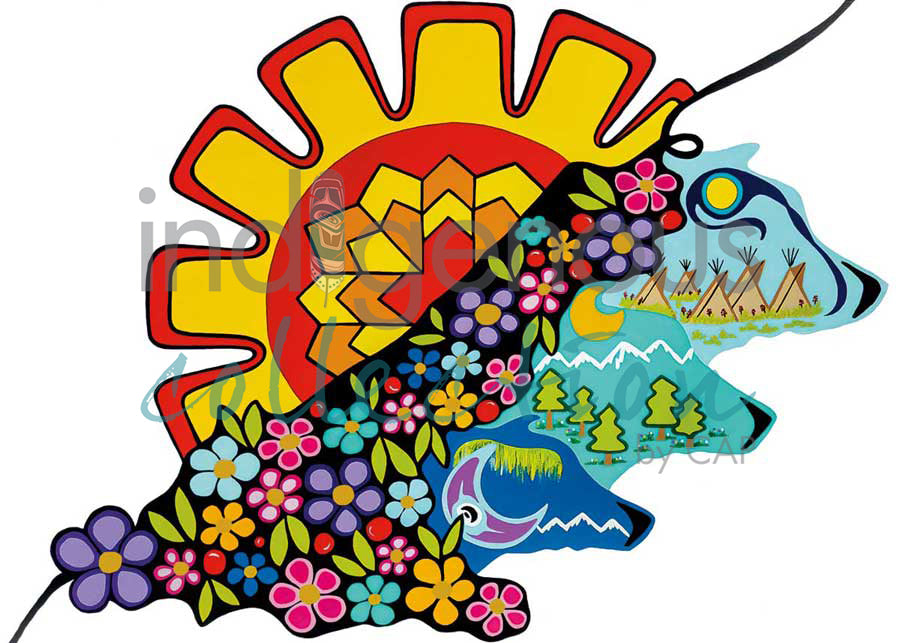 Seasons by artist Shana Yellow Calf