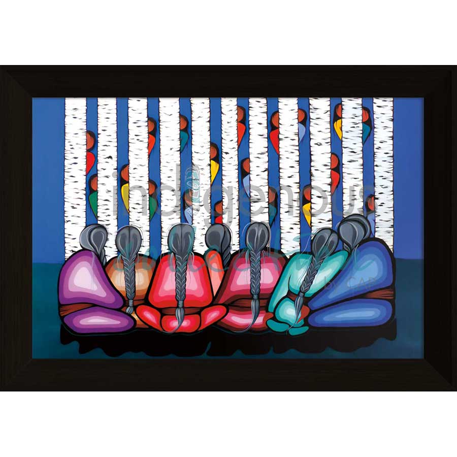 The Joy of Children by artist Simone McLeod - Ojibway. Indigenous Collection