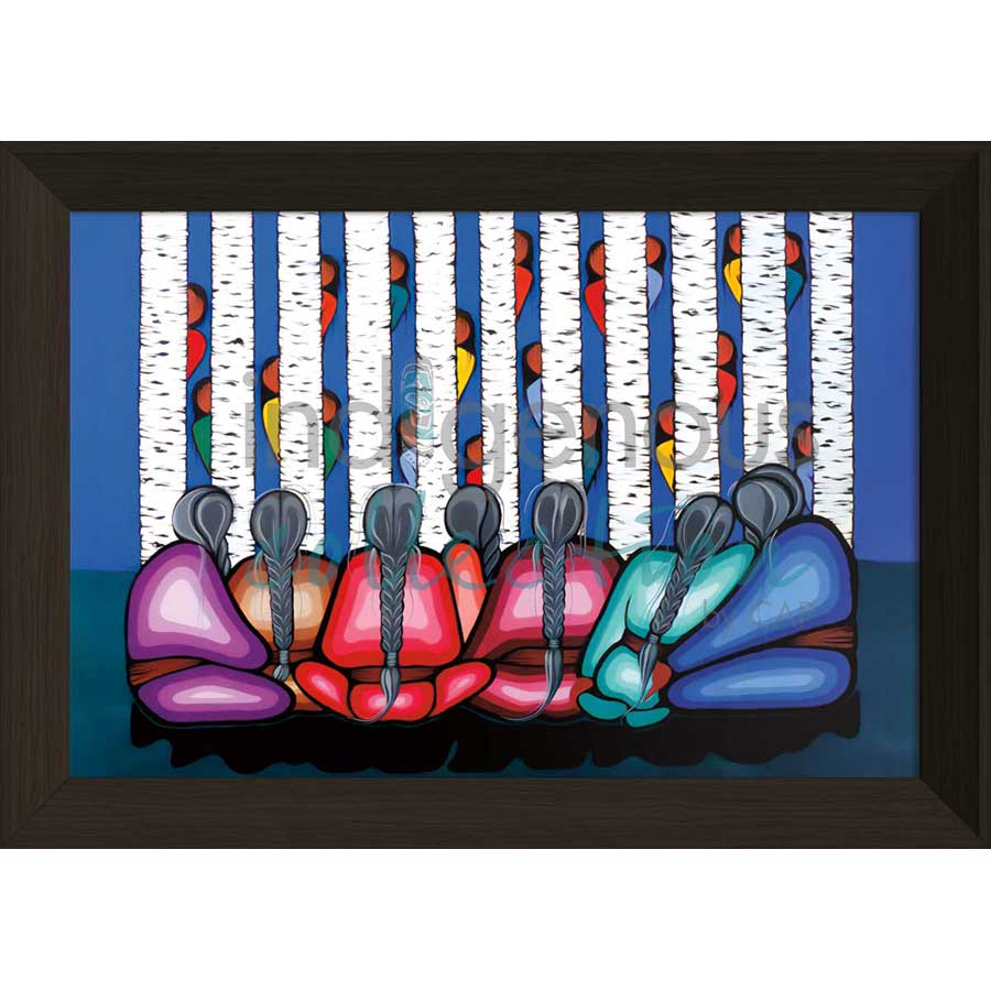 The Joy of Children by artist Simone McLeod - Ojibway. Indigenous Collection
