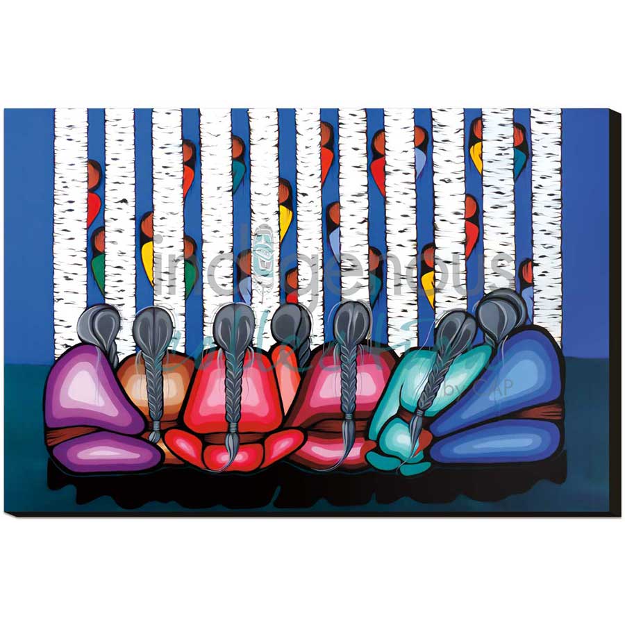 The Joy of Children by artist Simone McLeod - Ojibway. Indigenous Collection