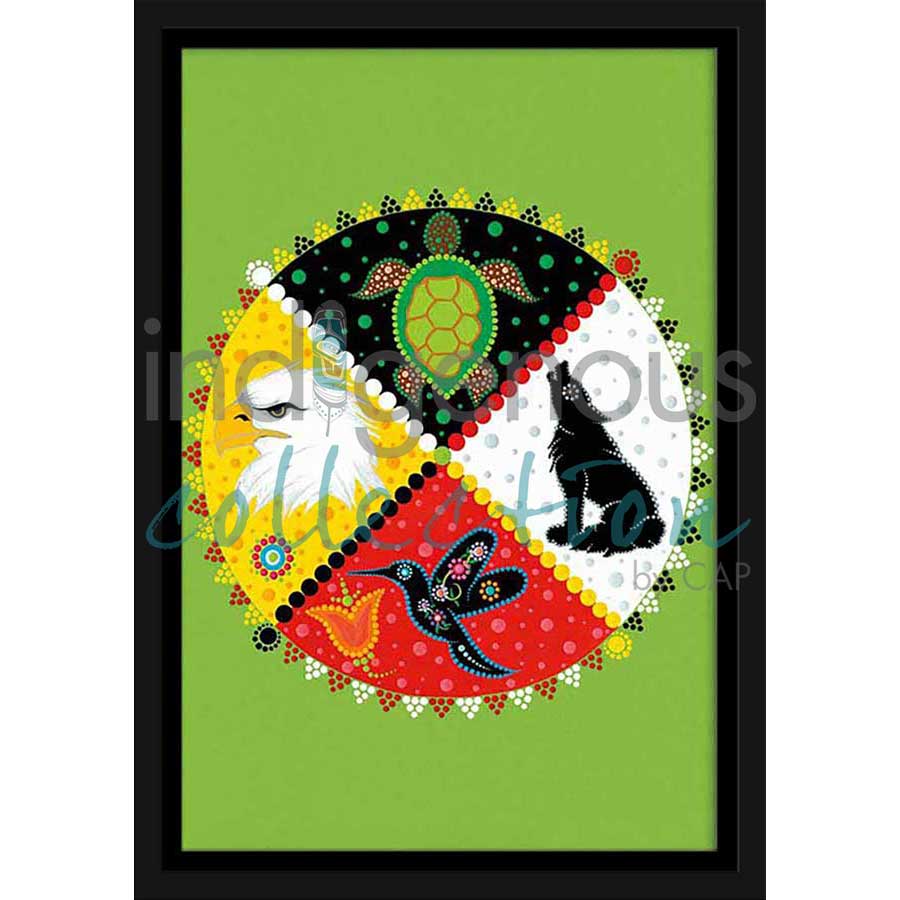 Spirit Totem by artist Tracey Metallic - Mi'gmaq. Indigenous Collection