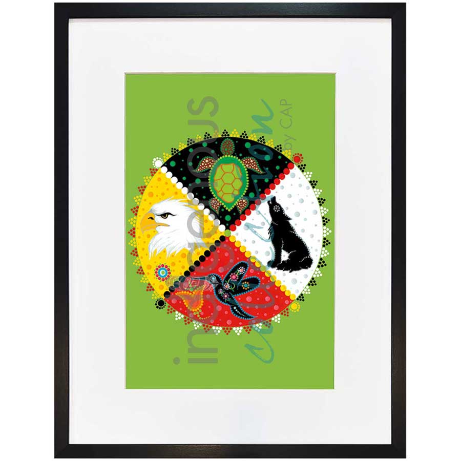 Spirit Totem by artist Tracey Metallic - Mi'gmaq. Indigenous Collection