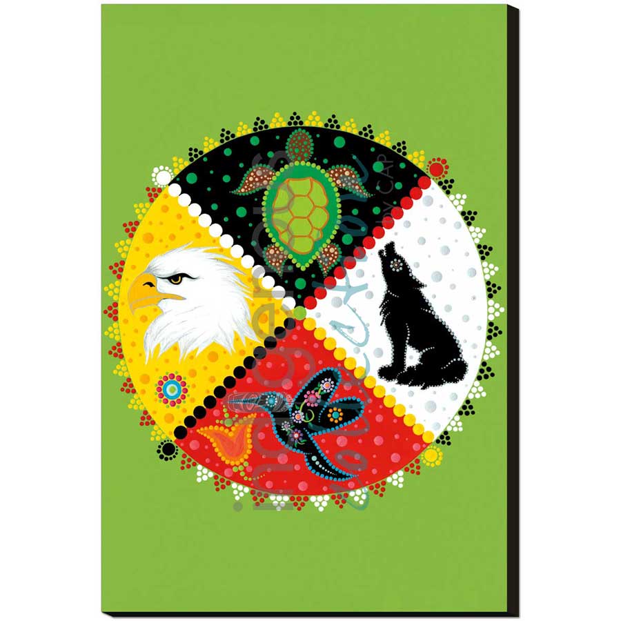 Spirit Totem by artist Tracey Metallic - Mi'gmaq. Indigenous Collection