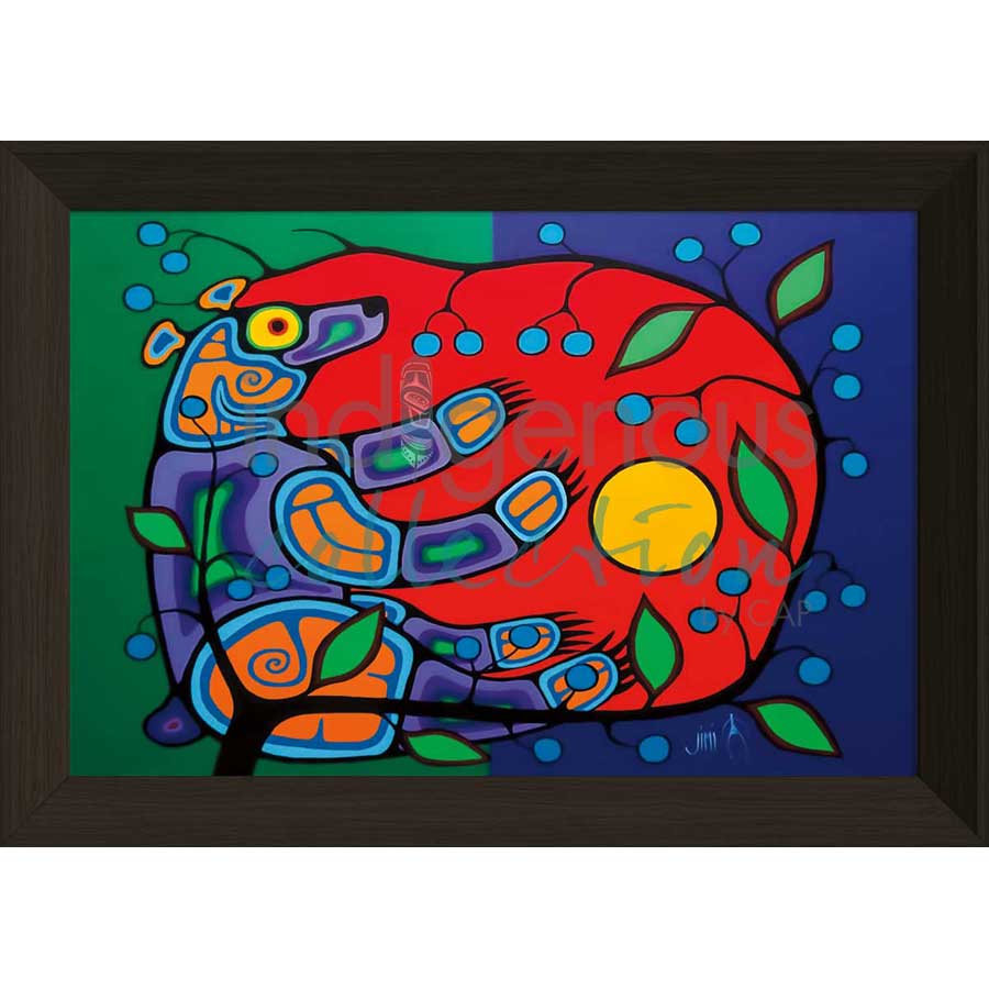 Summer Bear by artist Jim Oskineegish - Ojibway. Indigenous Collection