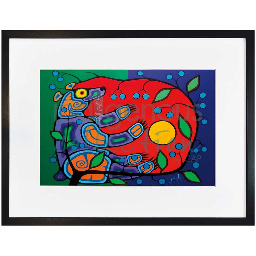 Summer Bear by artist Jim Oskineegish - Ojibway. Indigenous Collection