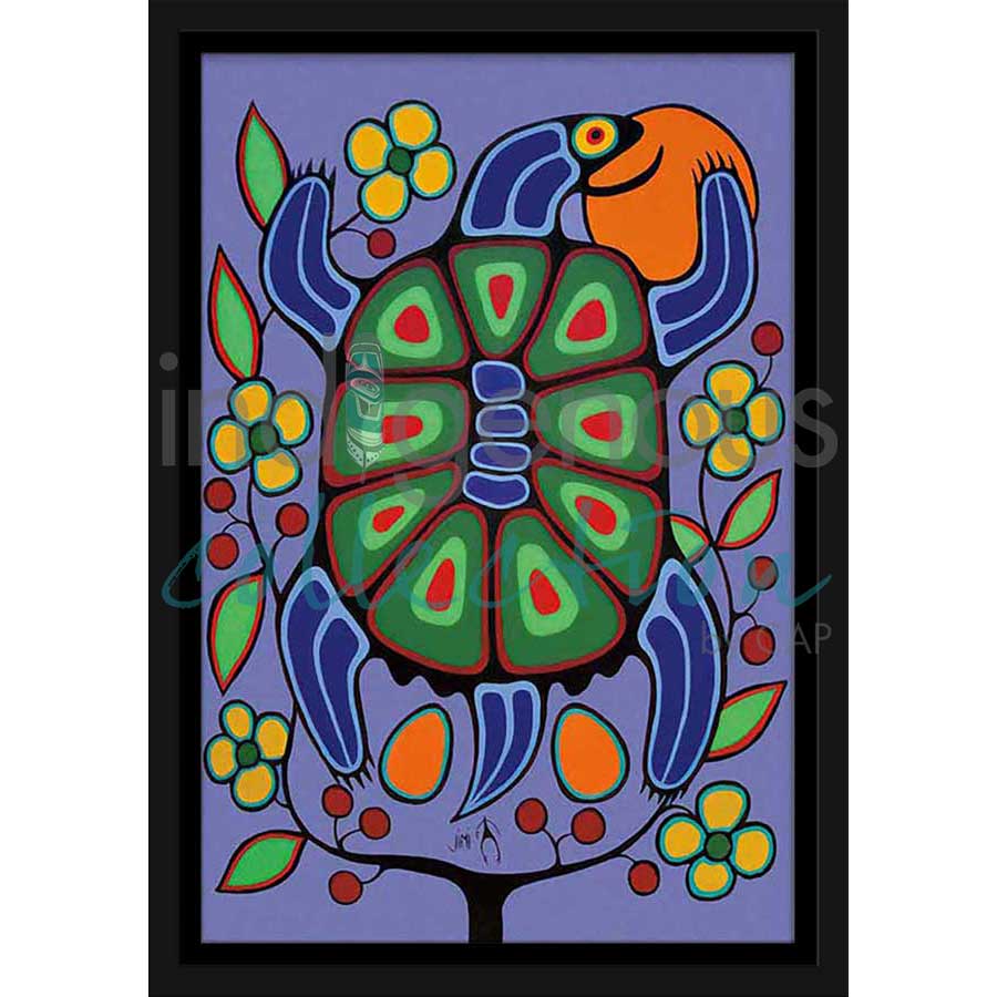 Turtle Mother by artist Jim Oskineegish - Ojibway. Indigenous Collection