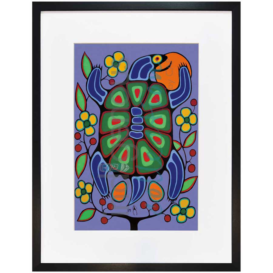 Turtle Mother by artist Jim Oskineegish - Ojibway. Indigenous Collection