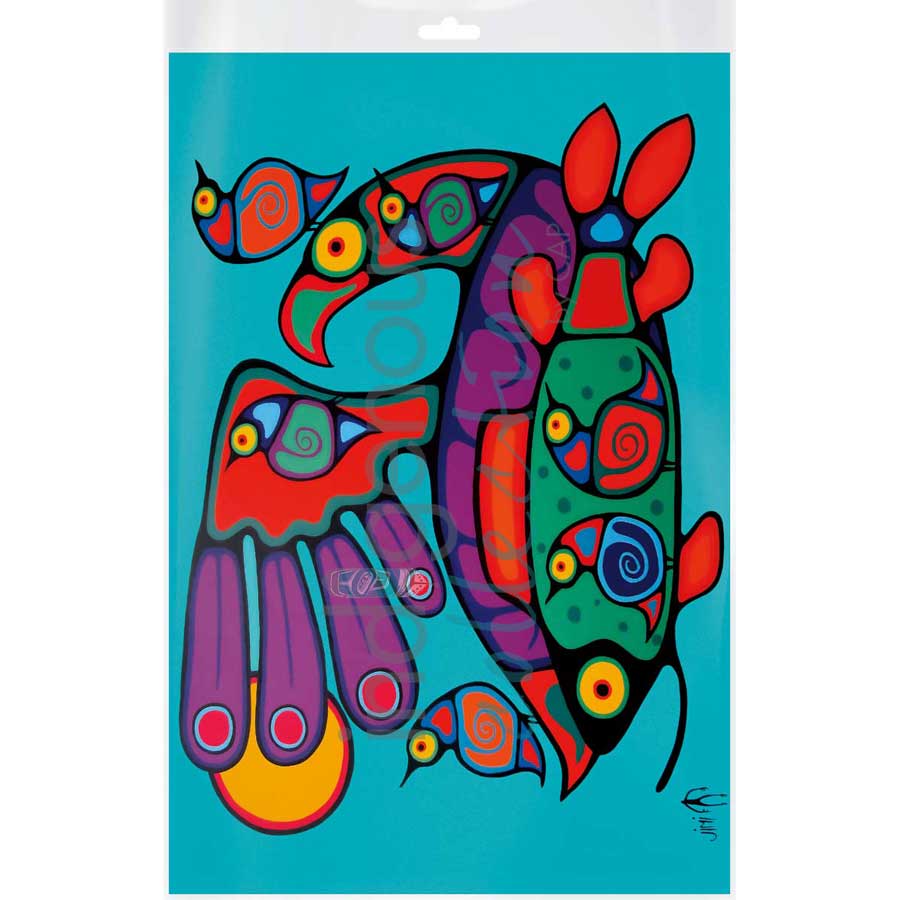 Birds and Fish by artist Jim Oskineegish - Ojibway. Indigenous Collection