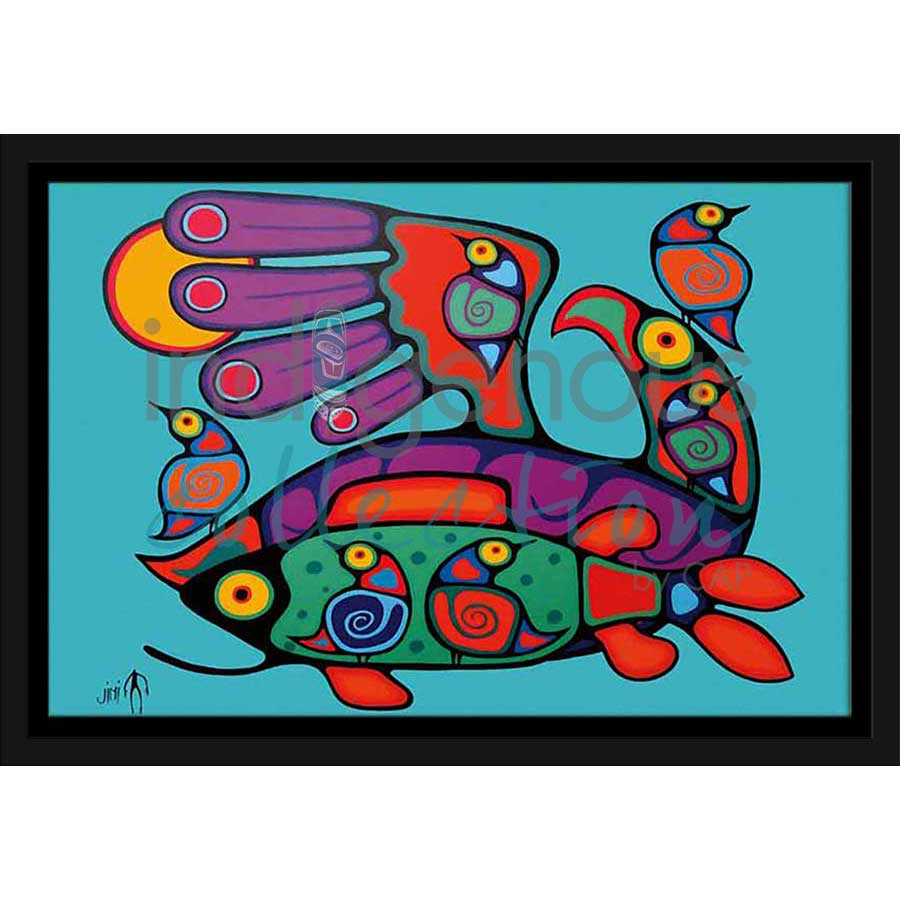 Birds and Fish by artist Jim Oskineegish - Ojibway. Indigenous Collection