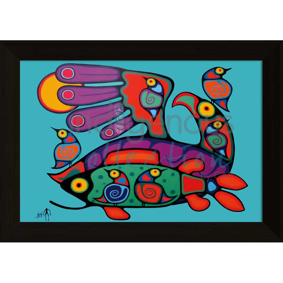 Birds and Fish by artist Jim Oskineegish - Ojibway. Indigenous Collection