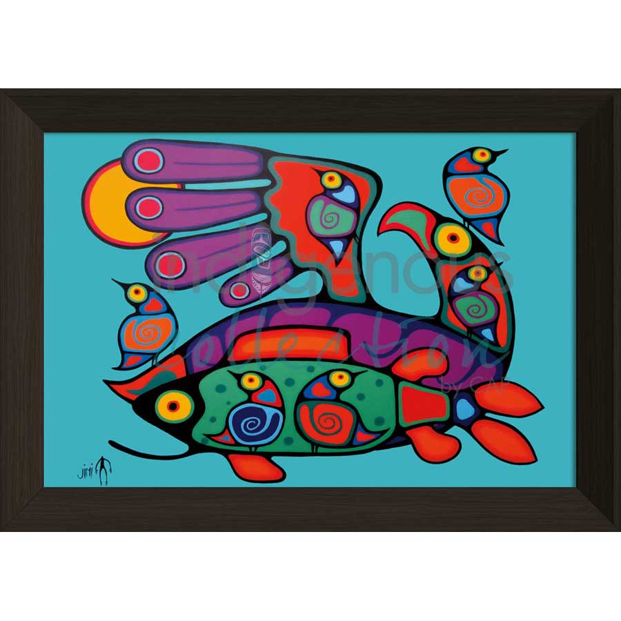 Birds and Fish by artist Jim Oskineegish - Ojibway. Indigenous Collection